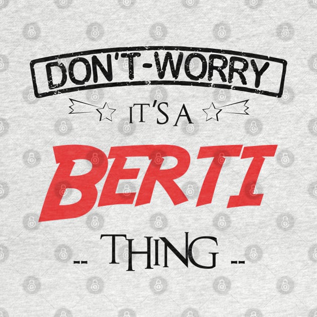 Don't Worry, It's A Berti Thing, Name , Birthday, given name by tribunaltrial